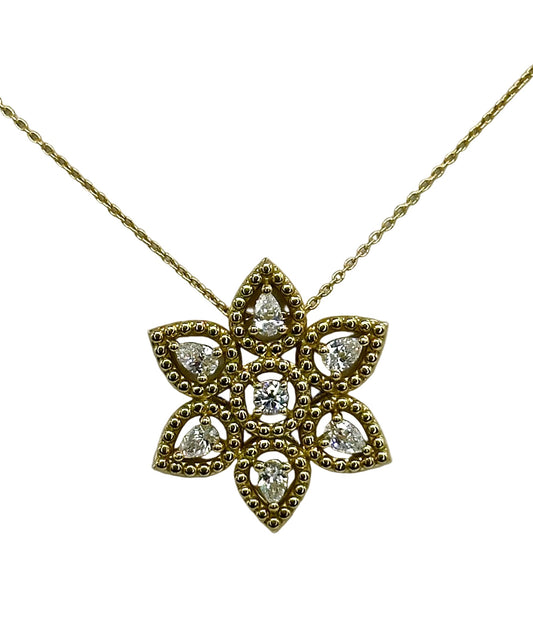 18k yg Roberto Coin Dolcetto Diamond Star Necklace