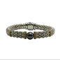 18k yg/SS LAGOS Two-Tone Tahitian Pearl Caviar Bracelet