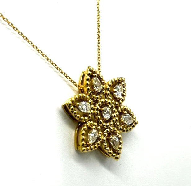 18k yg Roberto Coin Dolcetto Diamond Star Necklace