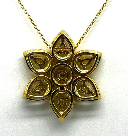 18k yg Roberto Coin Dolcetto Diamond Star Necklace