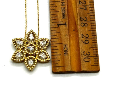 18k yg Roberto Coin Dolcetto Diamond Star Necklace