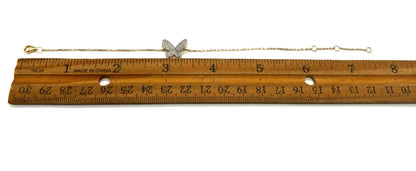14k yg EFFY Butterfly Diamond Bracelet