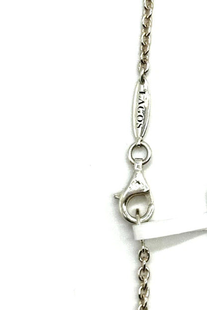 18k yg/SS LAGOS Two-Tone Tahitian Pearl Necklace