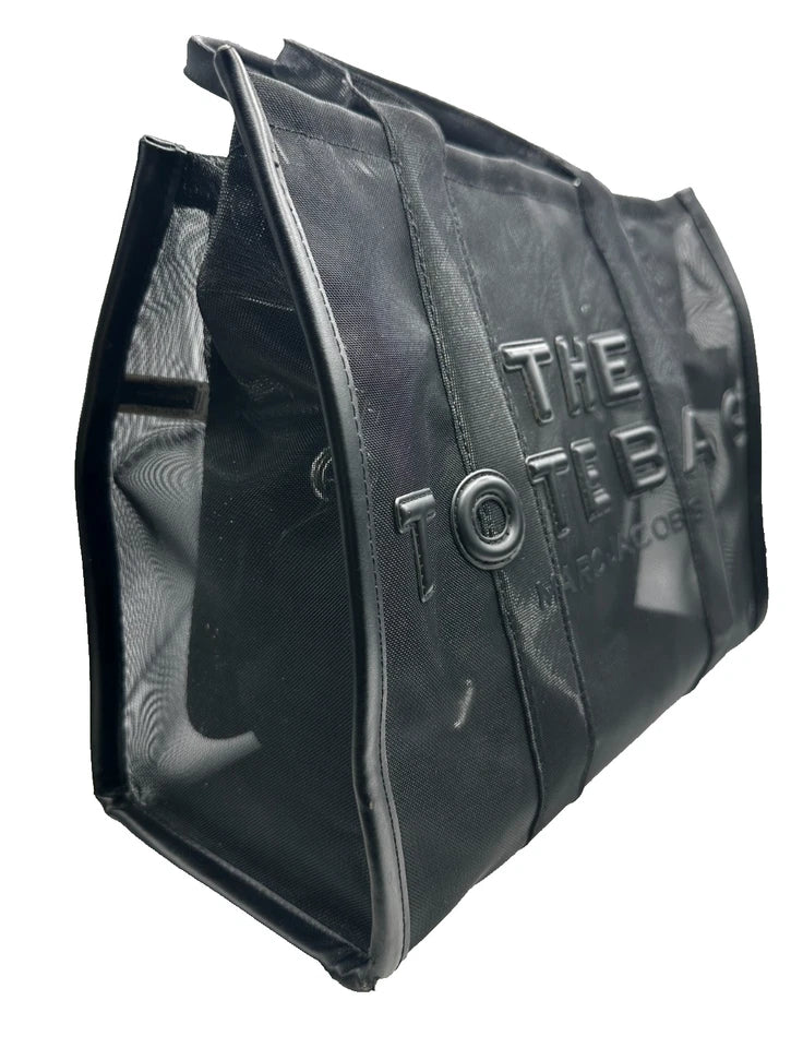 Marc Jacobs Medium Black Mesh Bag w/Strap and Dust Bag