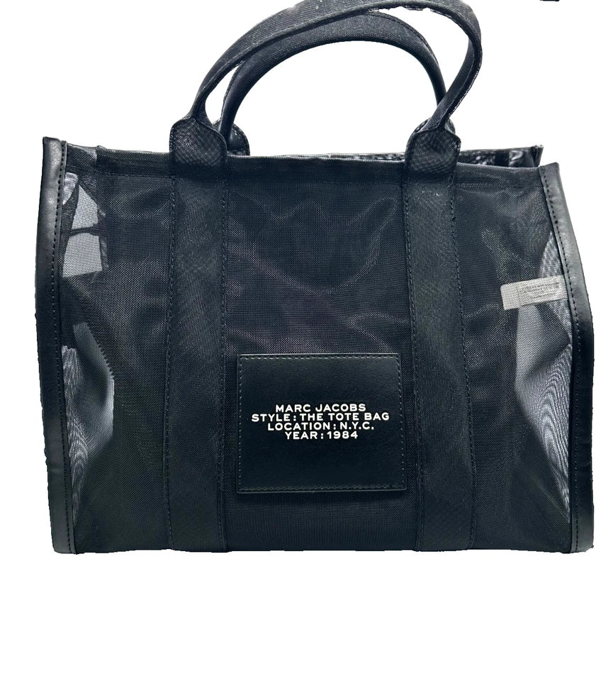 Marc Jacobs Medium Black Mesh Bag w/Strap and Dust Bag