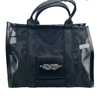 Marc Jacobs Medium Black Mesh Bag w/Strap and Dust Bag