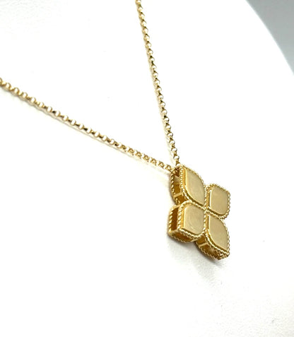 18k yg Roberto Coin Princess Flower Necklace
