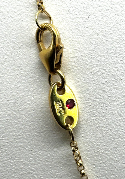 18k yg Roberto Coin Princess Flower Necklace
