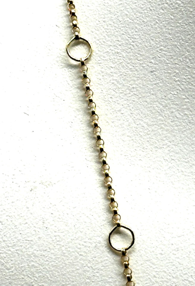 18k yg Roberto Coin Princess Flower Necklace
