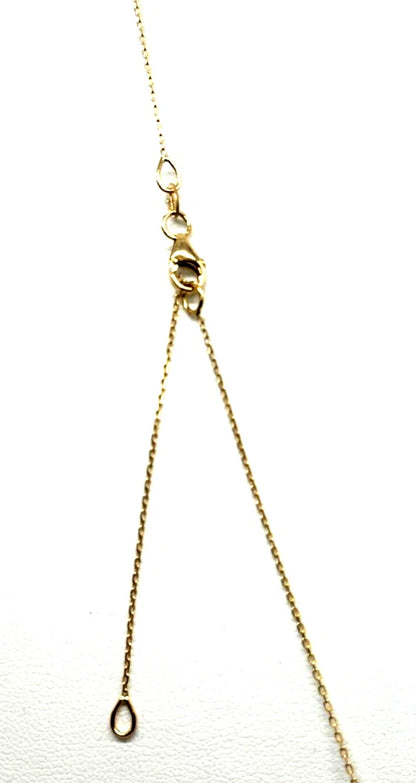 14k Yg Oval Ruby Necklace w/ Cluster Diamonds