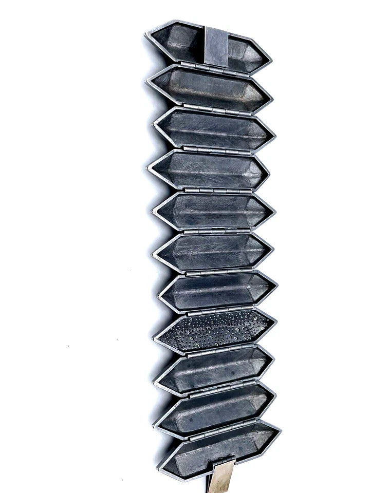 Todd Reed Bracelet, SS w/Patina & 3.69ct G-H, VS1-2 White Brilliant cut Diamonds